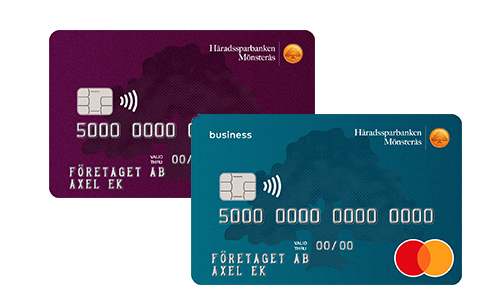 Kort för olika tillfällen  Betalkort  Kontokort  Häradssparbanken